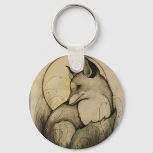 POUTY FOX KEY RING
