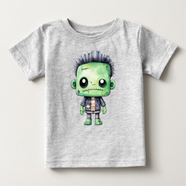 Pouty Frankenstein Baby T-Shirt (Front)