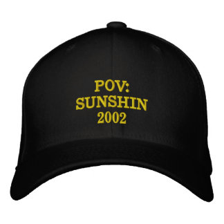 POV SUNSHIN 2002 Embroidered Black  Hat