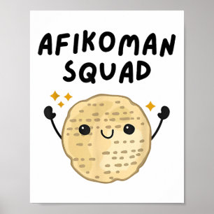 Pover Afikoman Squad Cute Pesach Toddler Kids  Poster