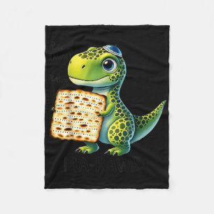Pover Maror Ma-roar Dinosaur Funny Pesach Toddler Fleece Blanket