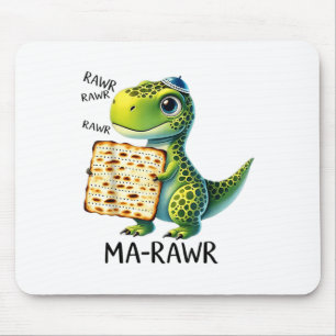 Pover Maror Ma-roar Dinosaur Funny Pesach Toddler  Mouse Pad