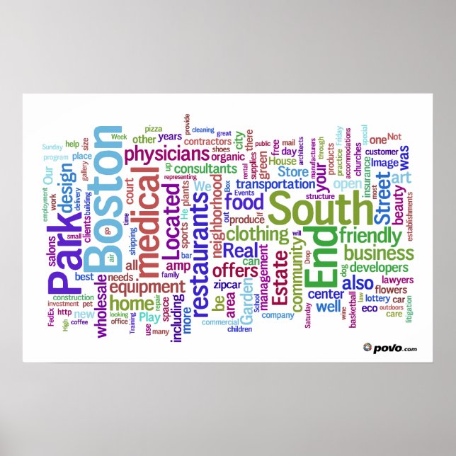 Povo.com South End Poster (Front)