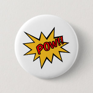 POW 6 CM ROUND BADGE