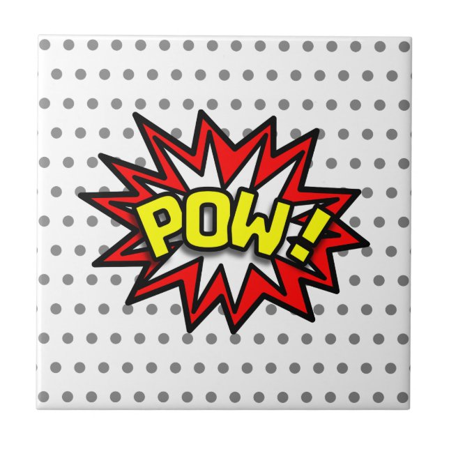 POW! CERAMIC TILE (Front)