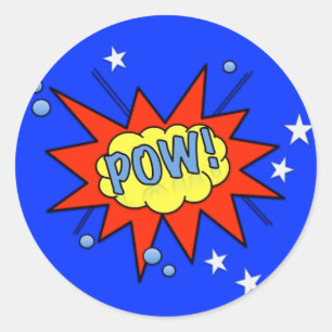 POW! CLASSIC ROUND STICKER