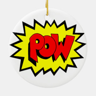POW - Comic Book Pop Art Ceramic Ornament
