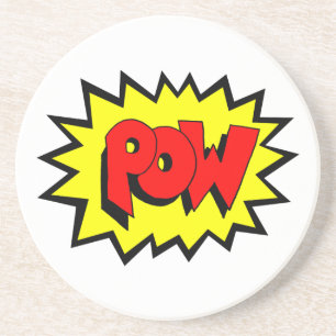 POW - Comic Book Pop Art Coaster