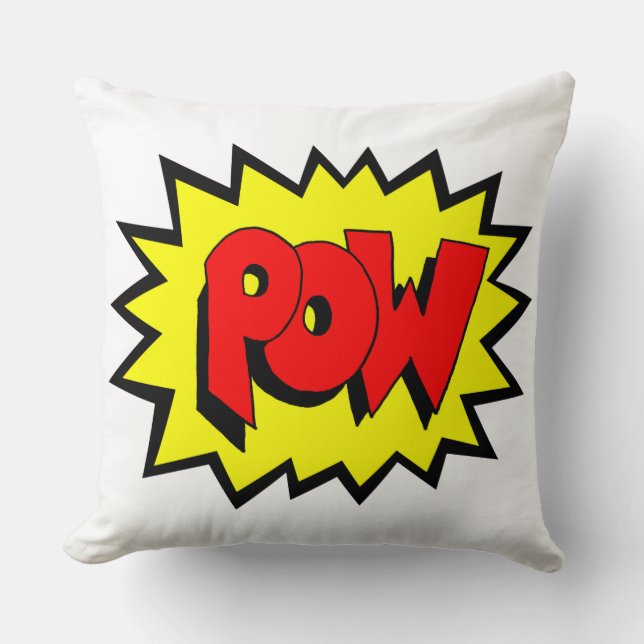POW - Comic Book Pop Art Cushion (Front)