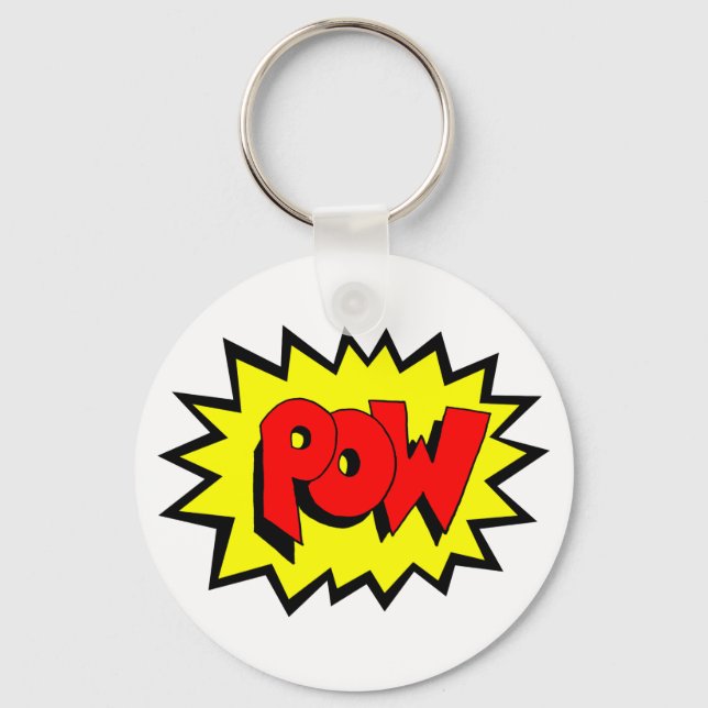 POW - Comic Book Pop Art Key Ring (Front)