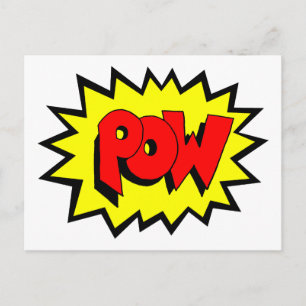 POW - Comic Book Pop Art Postcard