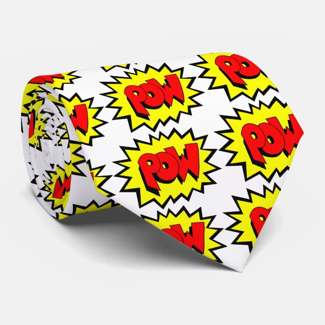 POW - Comic Book Pop Art Tie (Rolled)