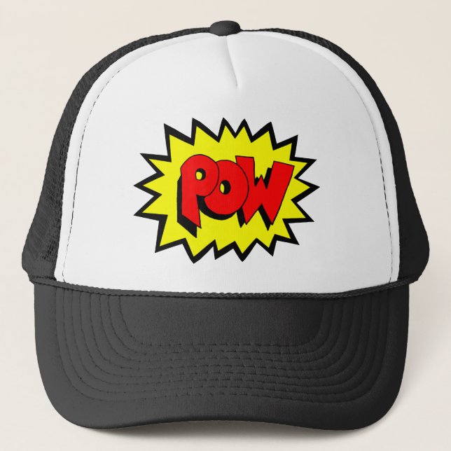 POW - Comic Book Pop Art Trucker Hat (Front)
