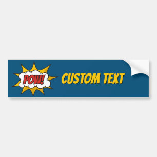 Pow Comic Sound Effect Bumper Sticker