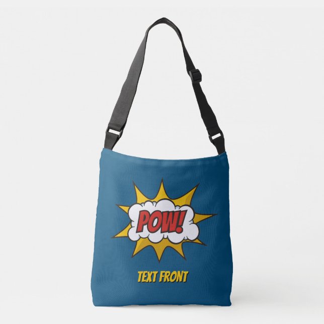 Pow Comic Sound Effect Crossbody Bag (Front)
