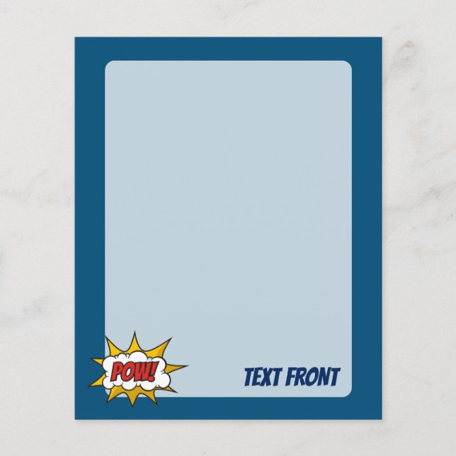 Pow Comic Sound Effect Flyer (Front)