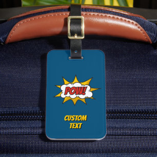 Pow Comic Sound Effect Luggage Tag