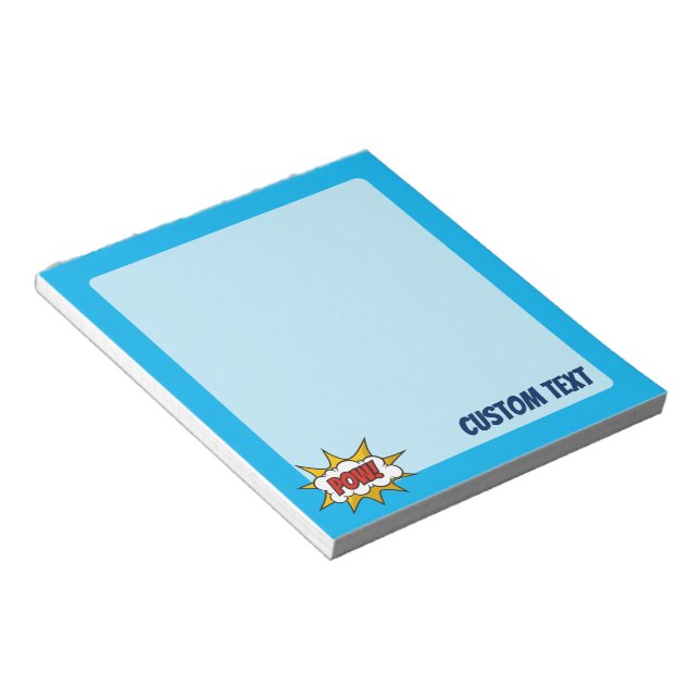 Pow Comic Sound Effect Notepad (Angled)