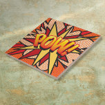 POW Fun Retro Comic Book Pop Art Tile<br><div class="desc">Fun, trendy superhero comic book pop ceramic tiles are sure to add a splash of color to any room in your home or office. These cool, unique comic con designer ceramic tiles are an ideal way to treat yourself or someone you know. Add some zap pow and wham into your...</div>