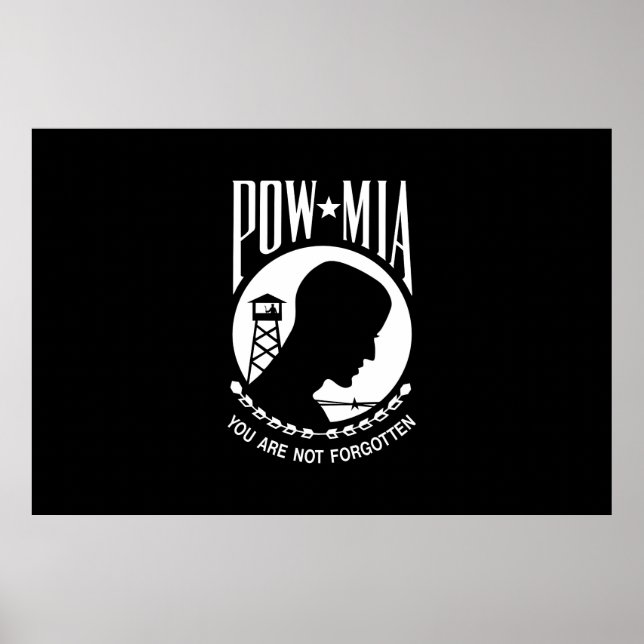 POW MIA American Military Heroes Prisoners of War Poster (Front)