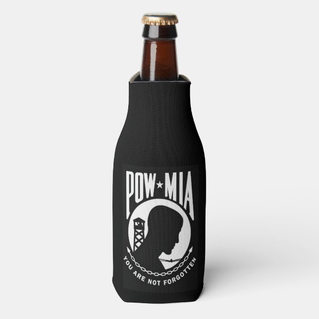 POW MIA BOTTLE COOLER (Bottle Front)