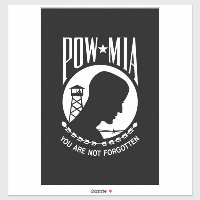 POW MIA Flag: Missing Soldiers of Vietnam War, WW2 (Sheet)