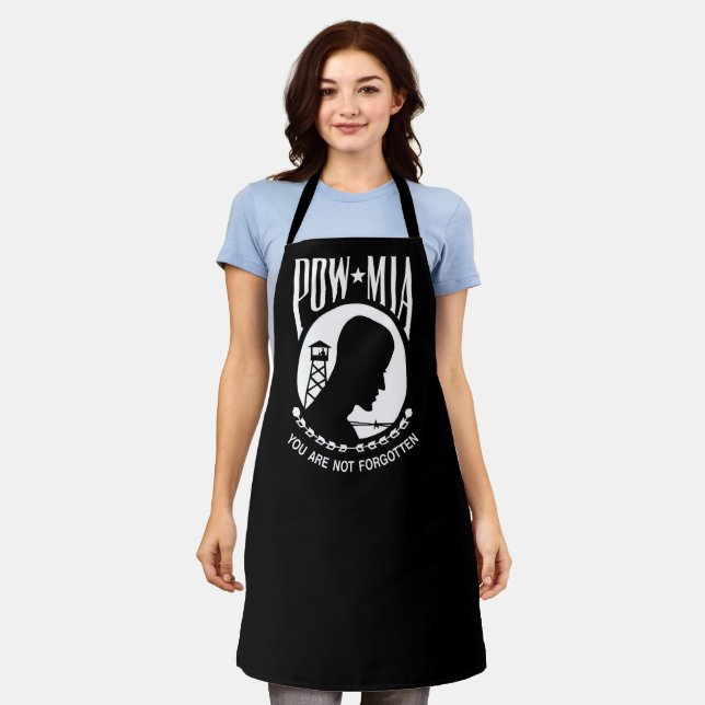 POW MIA Flag: Missing Soldiers of Vietnam War, WW2 Apron (Worn)
