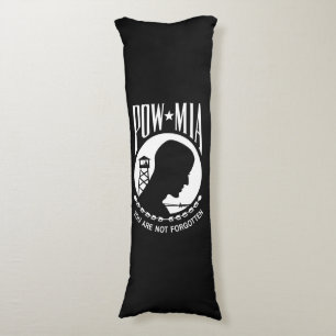 POW MIA Flag: Missing Soldiers of Vietnam War, WW2 Body Cushion