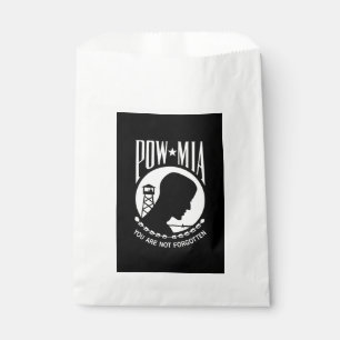 POW MIA Flag: Missing Soldiers of Vietnam War, WW2 Favour Bag