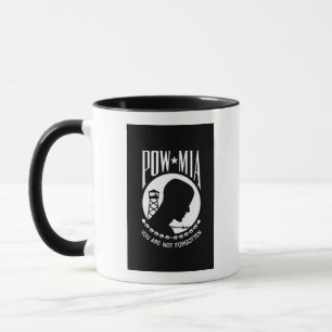 POW MIA Flag: Missing Soldiers of Vietnam War, WW2 Mug