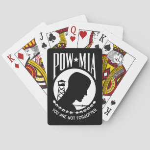 POW MIA Flag: Missing Soldiers of Vietnam War, WW2 Playing Cards