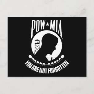 POW MIA Flag Postcard
