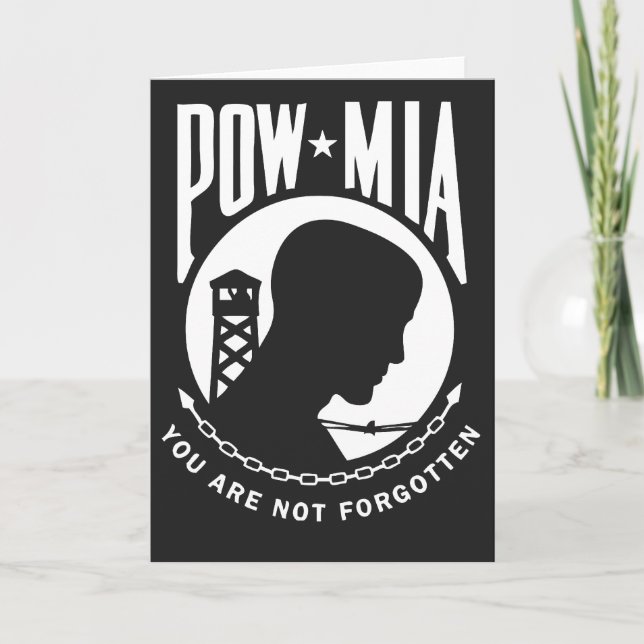 POW MIA Greeting Card (Front)