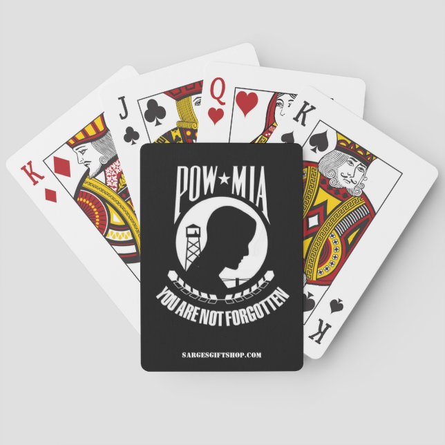 POW/MIA PLAYING CARDS (Back)