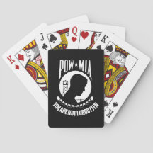 POW - MIA playing cards