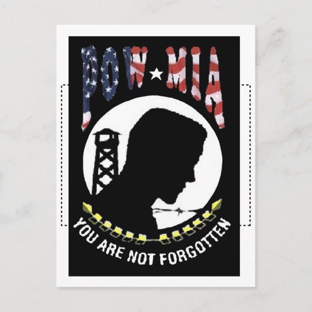 POW/MIA POSTCARD (Front)