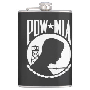 POW Mia POWMIA Missing in Action Hip Flask
