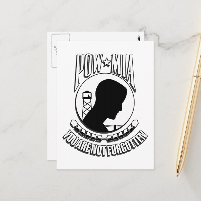 POW/MIA Recognition Day Postcard (Front/Back In Situ)