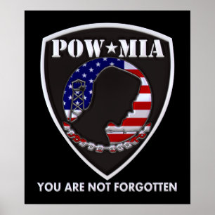 POW MIA - Shield Poster