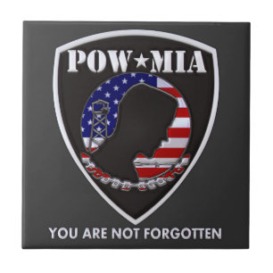 POW MIA - Shield Tile
