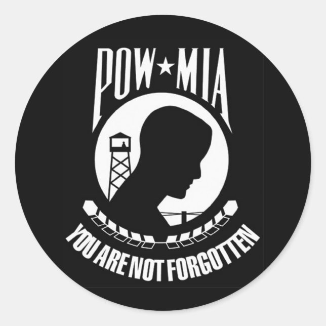 POW - MIA Sticker (Front)