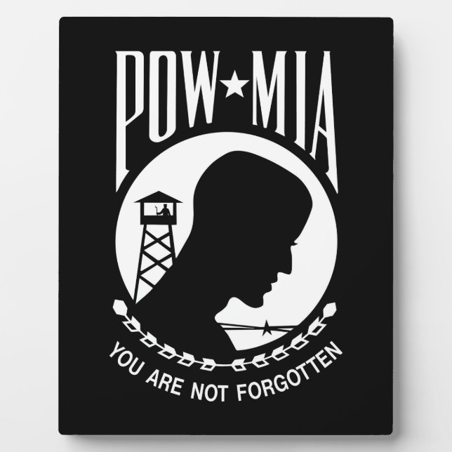 POW * MIA, US Servicemen & Allies of War Plaque (Front)