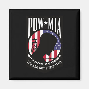 Pow Mia Usa Flag You Are Not Forgotten Magnet