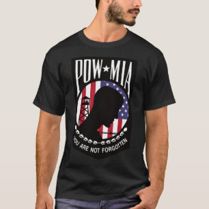 Pow Mia Usa Flag You Are Not Forgotten T-Shirt