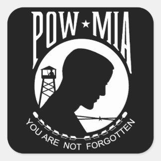Pow MIA: You Are Not Forgotten! Square Sticker