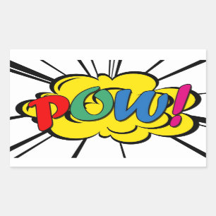 Pow! Rectangular Sticker