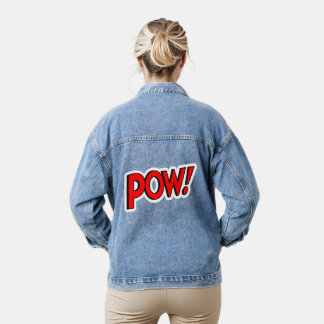 POW! Screwball Graphics Denim Jacket