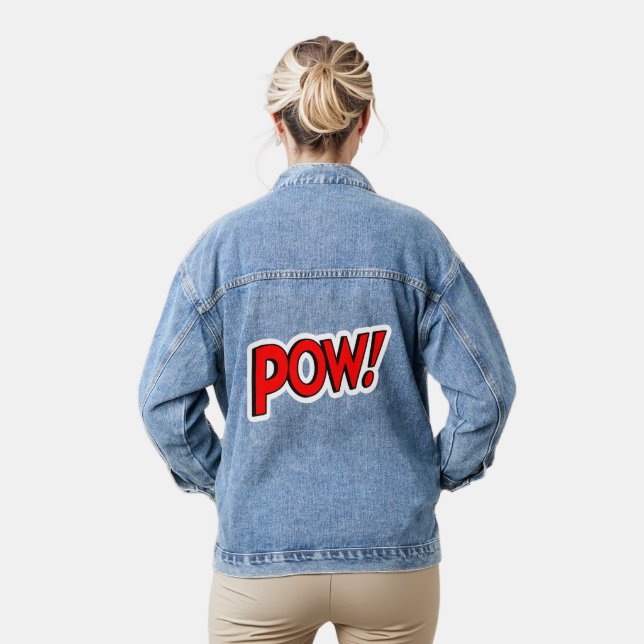 POW! Screwball Graphics Denim Jacket (Model)