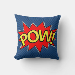 POW! - Superhero Comic Book Bubble - Custom BG Cushion