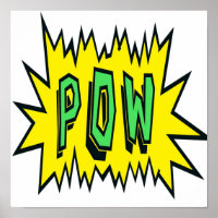 POW Superhero Comic Books